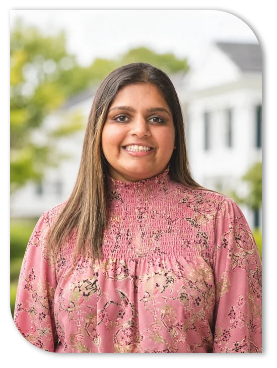 Dr. Tina Patel professionally dressed for a photo shoot